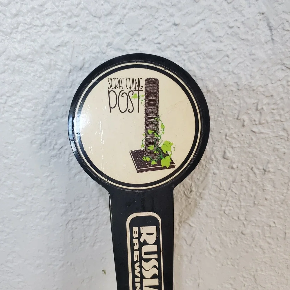 Russian River Brewing Tap Handle Sanctification Blonde Ale Scratching Post Black